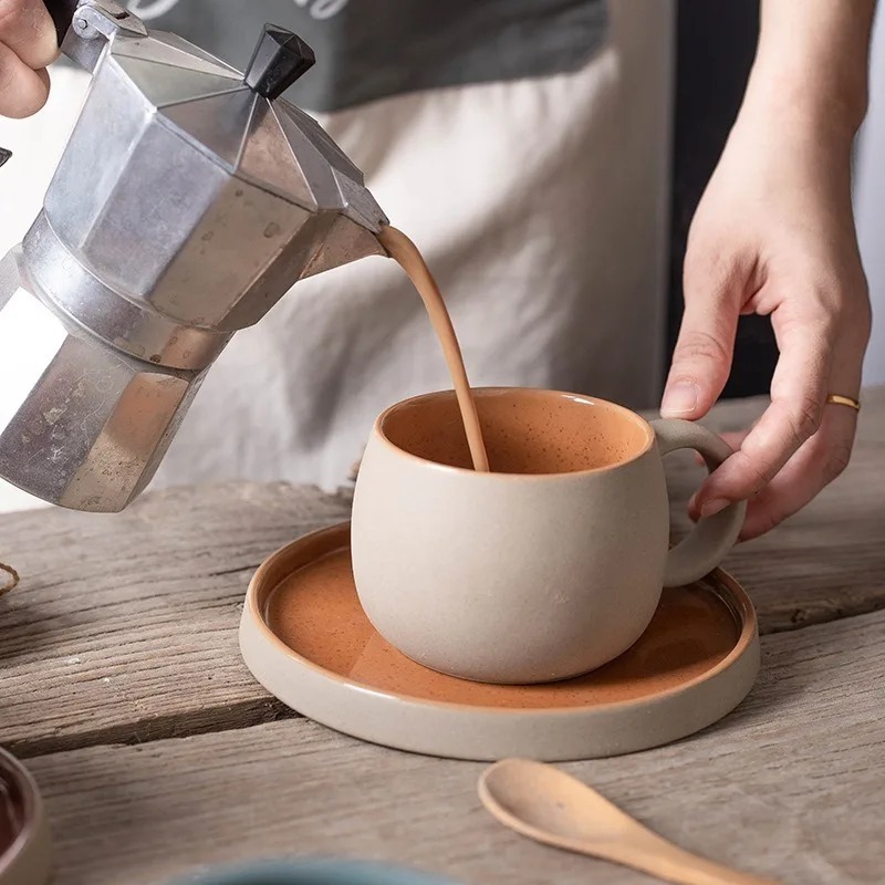 Coffee Tea And Sugar Set - Ceramic Coffee Cup Set Japanese-style Exquisite