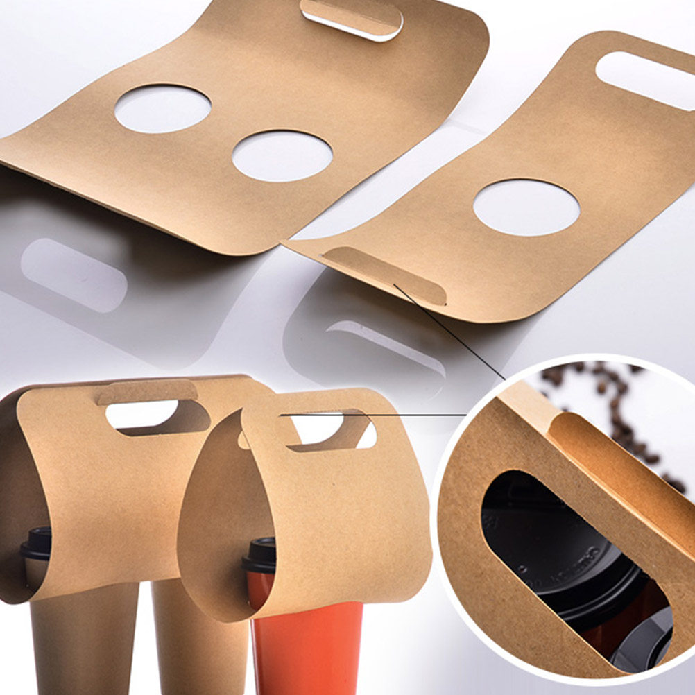 Coffee Tea With Milk - 20pcs Eco-Friendly Disposable Coffee Cup Tray