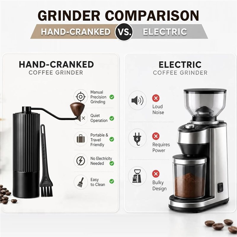 B23B Coffee Bean Hand Grinder  - đánh giá và giá Burr Hand Grinder