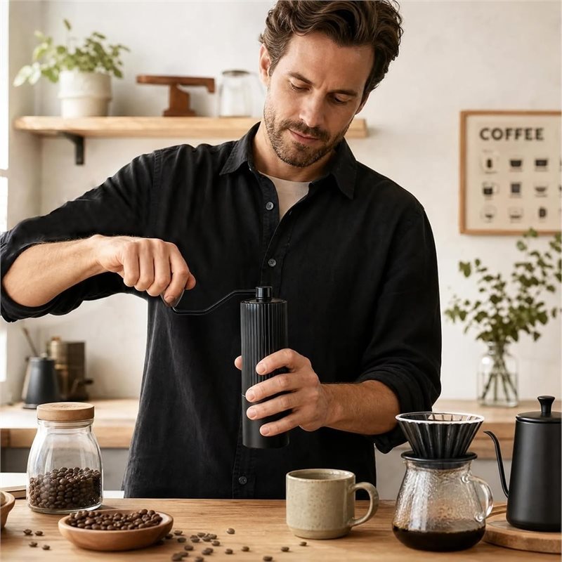 B23B Coffee Bean Hand Grinder  - đánh giá và giá Burr Hand Grinder