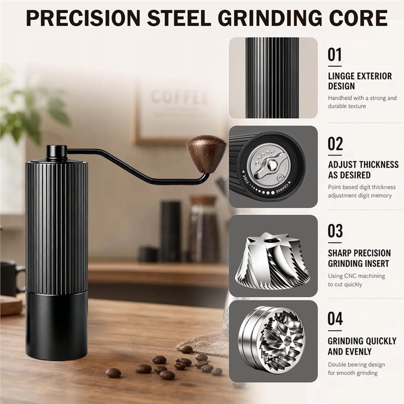 B23B Coffee Bean Hand Grinder  - đánh giá và giá Burr Hand Grinder