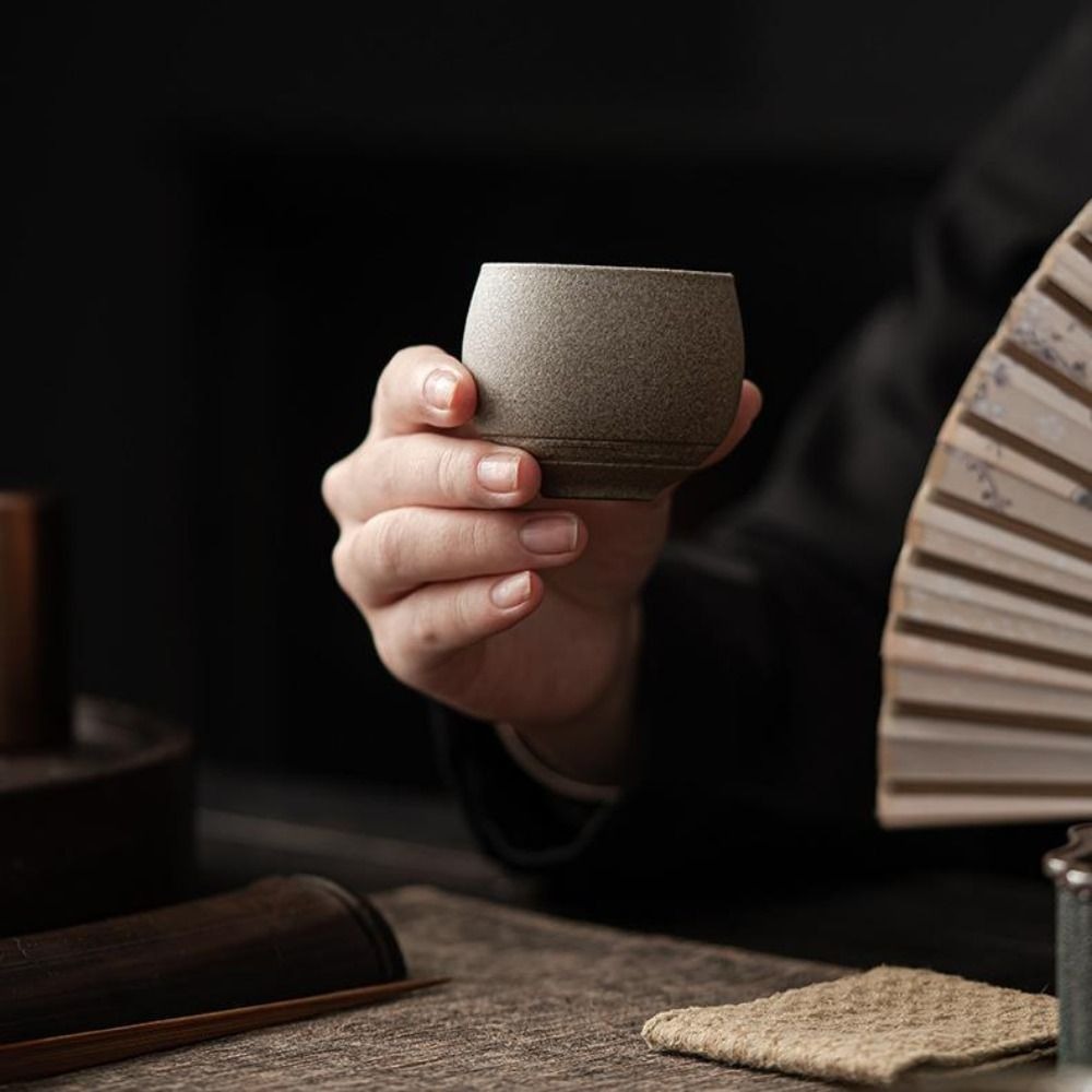 Kung Fu Tea Set Japanese Stone - đánh giá và giá Coffee Tea And Sugar Set