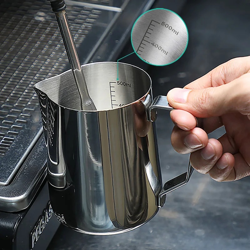 Stainless Steel Milk Frothing  - đánh giá và giá Barista Milk Jug