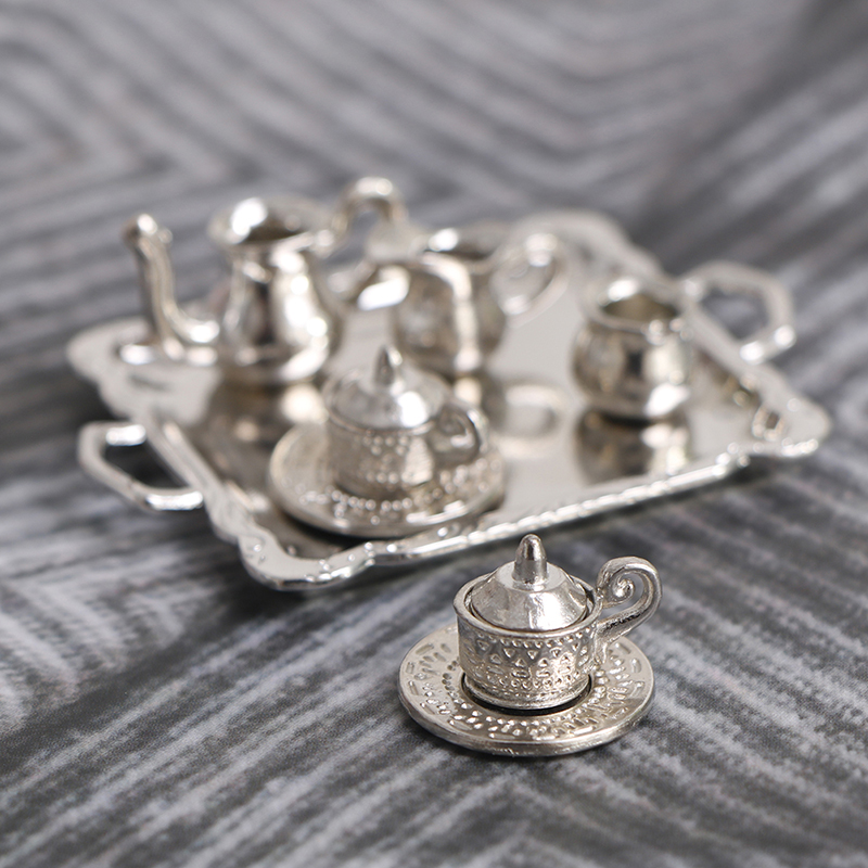 -*10pcs 1/12 Dollhouse Miniatu - đánh giá và giá Coffee Tea And Sugar Set