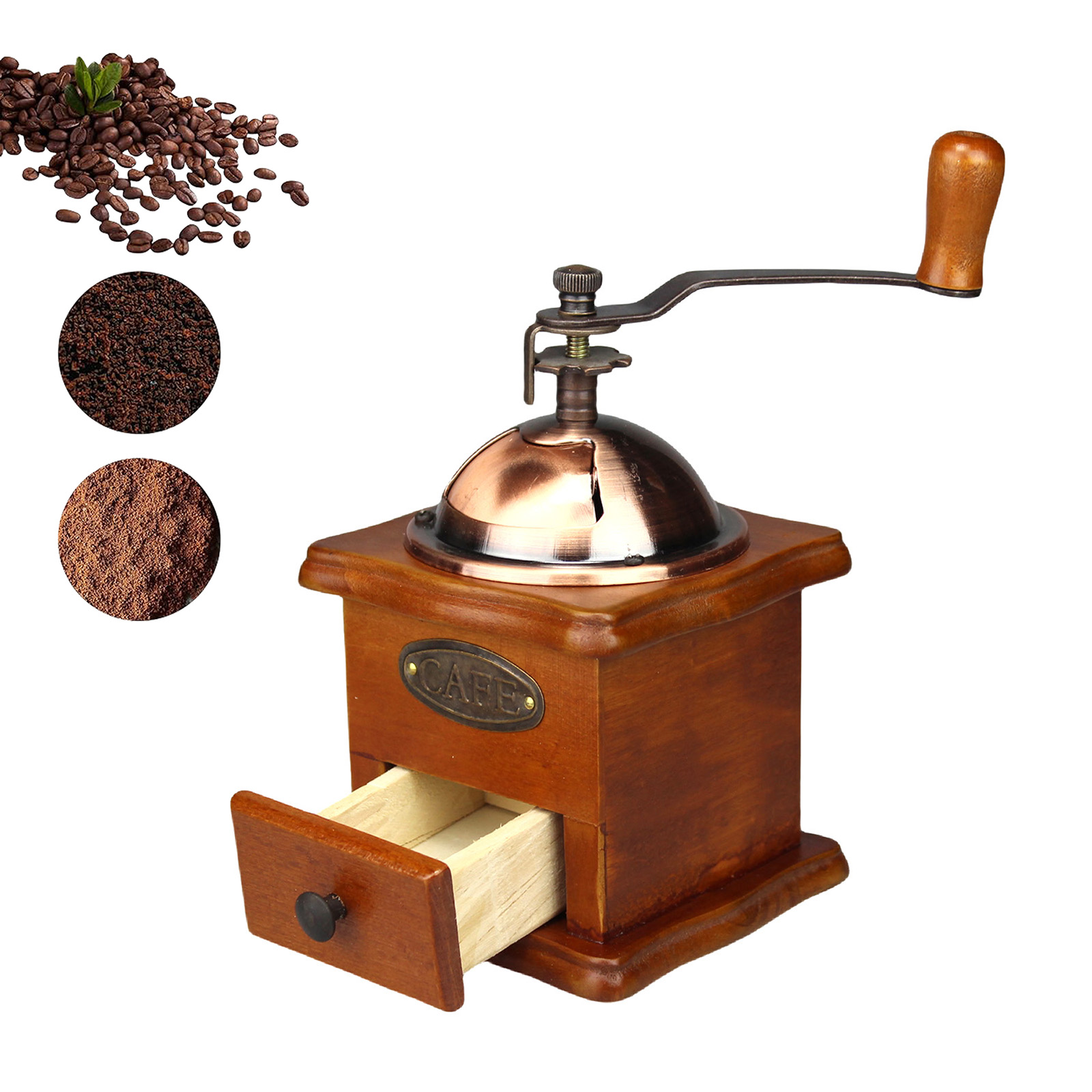 Antique Manual Coffee Grinder  - đánh giá và giá Burr Hand Grinder