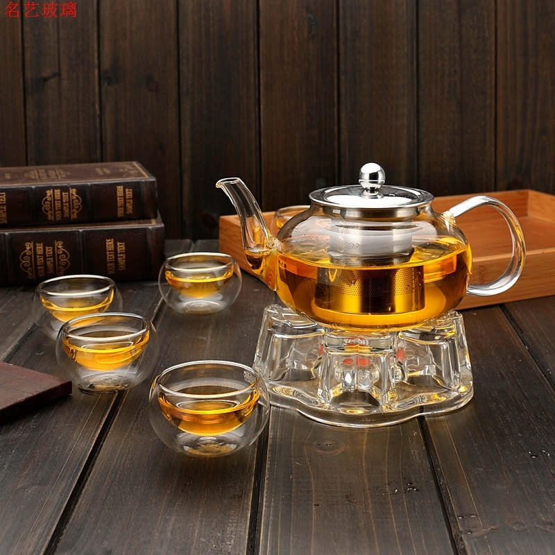600/800Ml Bộ Ấm Trà Thủy Tinh  - đánh giá và giá Coffee Tea And Sugar Set