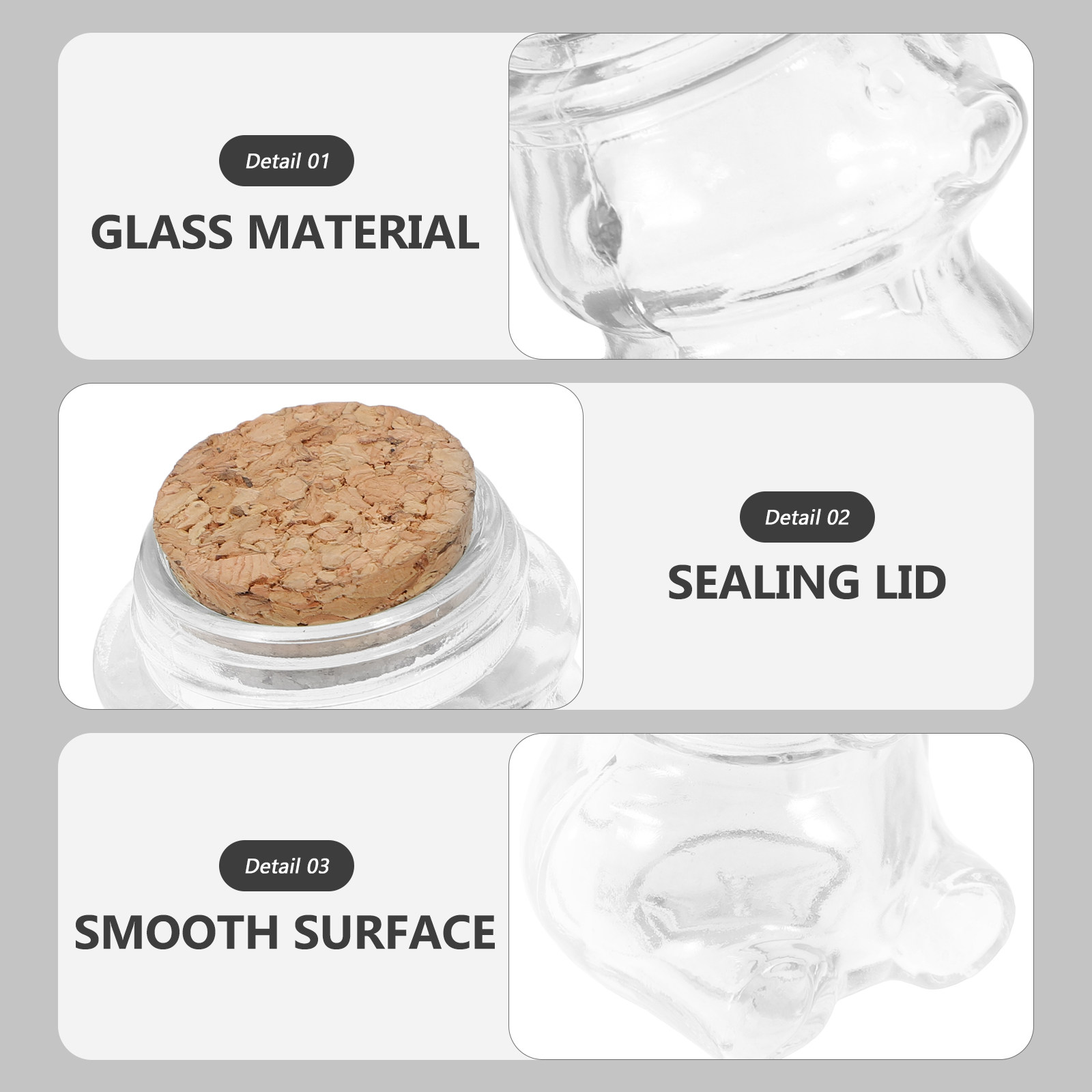 4Pcs Transparent Glass Candy J - đánh giá và giá Coffee Tea Sugar