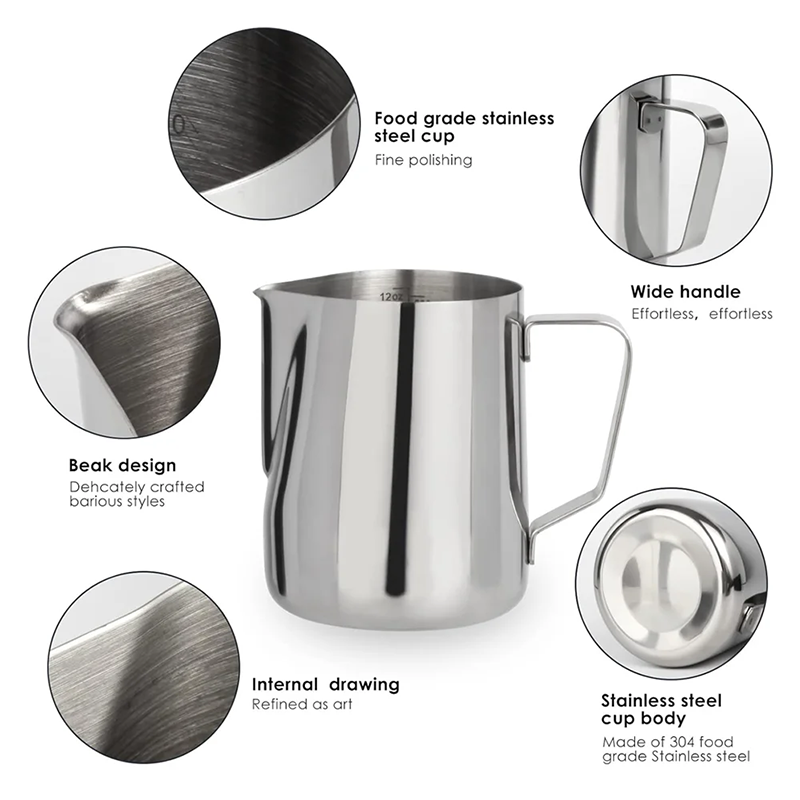 Milk Frothing Pitcher 350/600m - đánh giá và giá Barista Milk Jug