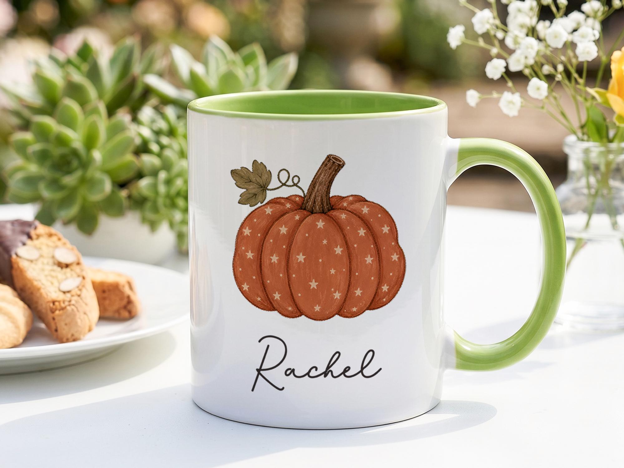 Personalized Pumpkin Mug, Cust - đánh giá và giá Coffee Tea Name