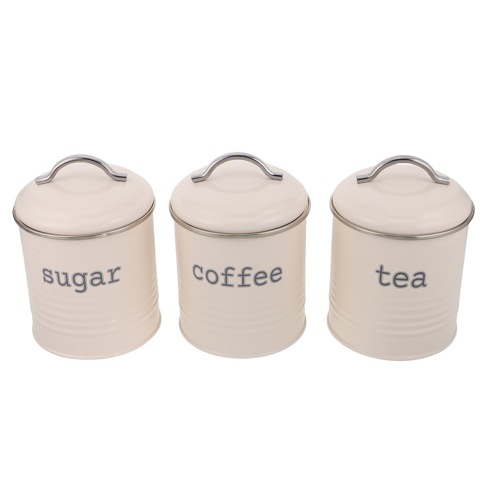 3Pcs Sealed Coffee Bean Contai - đánh giá và giá Coffee Tea And Sugar Set